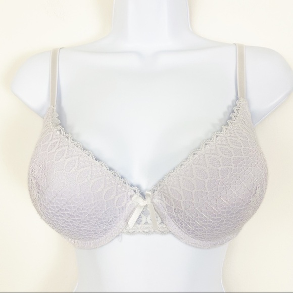 ADRIENNE VITTADINI White Lace Bra Size 36C Sexy - Picture 1 of 7